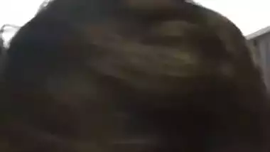 Naughty lady shoots her blowjob MMS fucking a dick