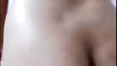 Possessor of nose piercing and sexy Indian lips is an exhibitionist