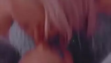 Sexy Blonde and Cute Ebony Arabian Lesbian Vid...