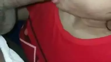 Horny milf gives a desi blowjob to the man