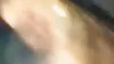 Horny Punjaban Kissing Balls & Giving Blowjob to Client in Car