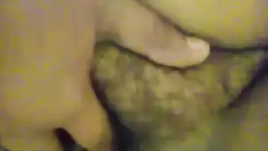 Desi fatty gets naked and sticks fingers into her hairy XXX twat