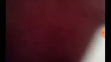 Tight pink pussy and round boobs showing GF video call