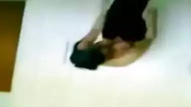 Slutty girl recorded nude by her man